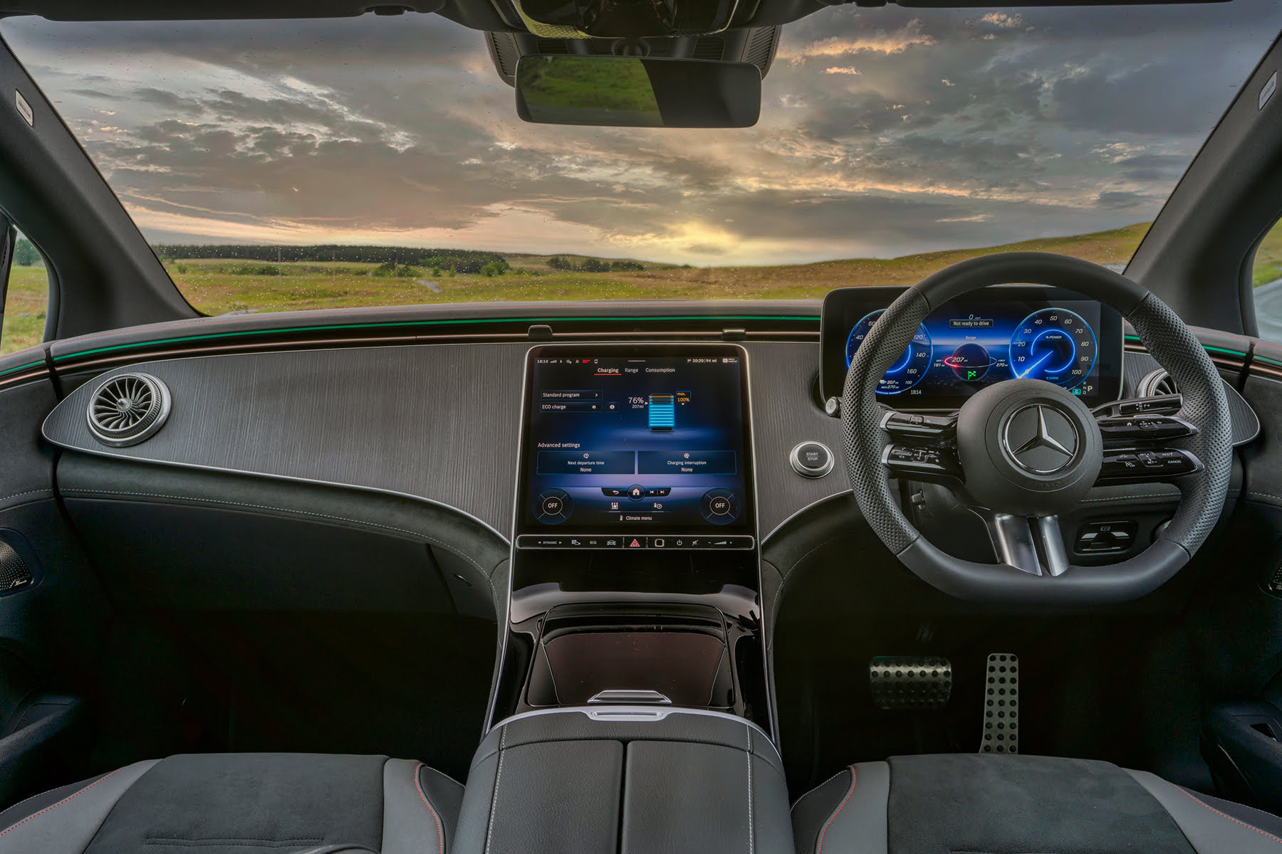 Mercedes-Benz EQE interior view | Expert Rating